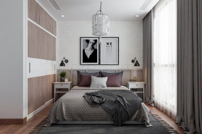 Giường ngủ chung cư hiện đại Giường ngủ chung cư hiện đại