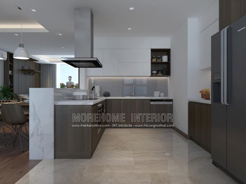 Trang trí nội thất phòng bếp đơn giản Thiết kế phòng bếp đẹp và sang trọng