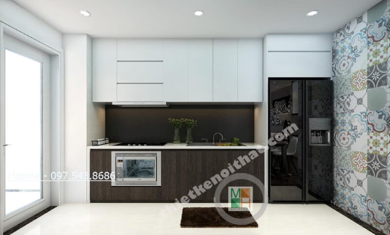 Với những căn hộ có diện tích nhỏ như chung cư thì tủ bếp hiện đại được coi là giải pháp vô cùng tuyệt vời Tủ bếp đẹp