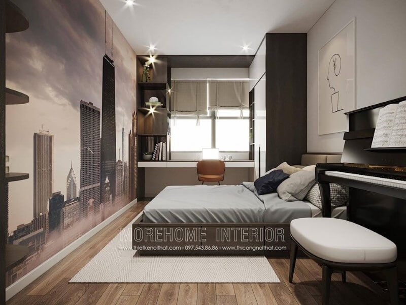 Trang trí phòng ngủ của con trong căn hộ chung cư hiện đại